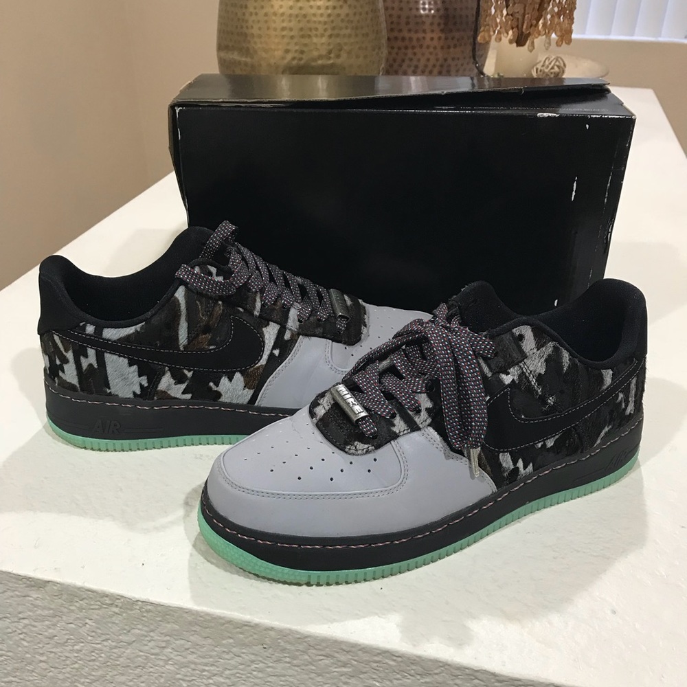 Nike Air Force One Premium YOTH QS Wolf Grey/Black